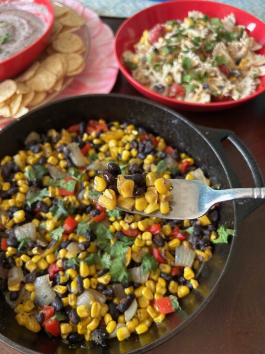 Cast Iron Black Bean an Corn Skillet