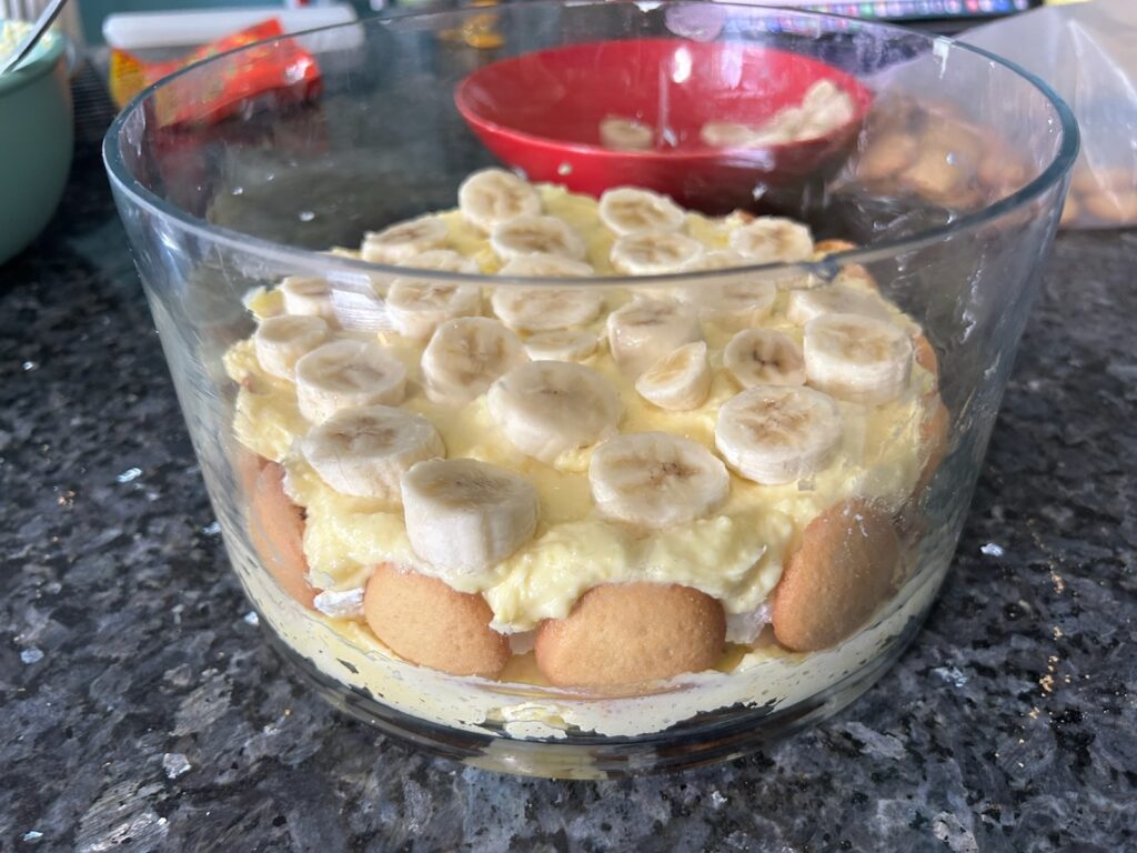 classic banana pudding layers