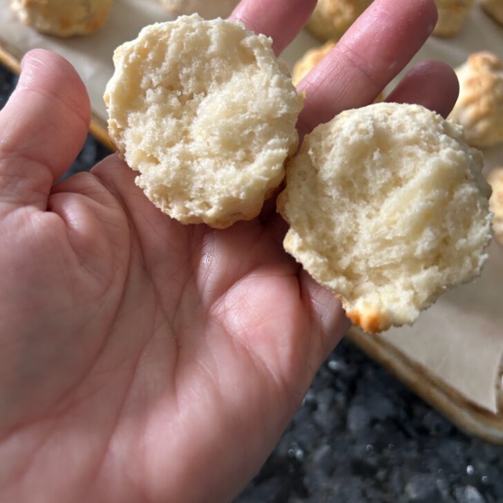 interior view of biscuits