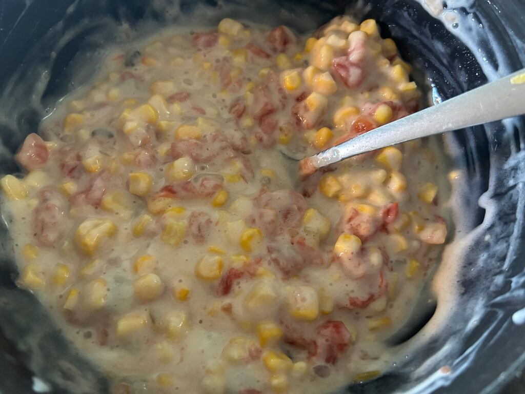 mushroom soup with rotel and corn