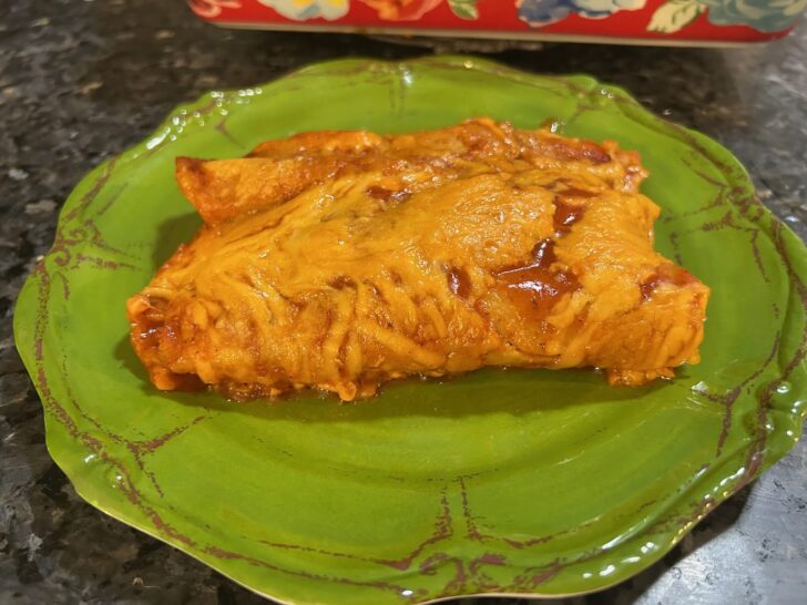 enchiladas on plate