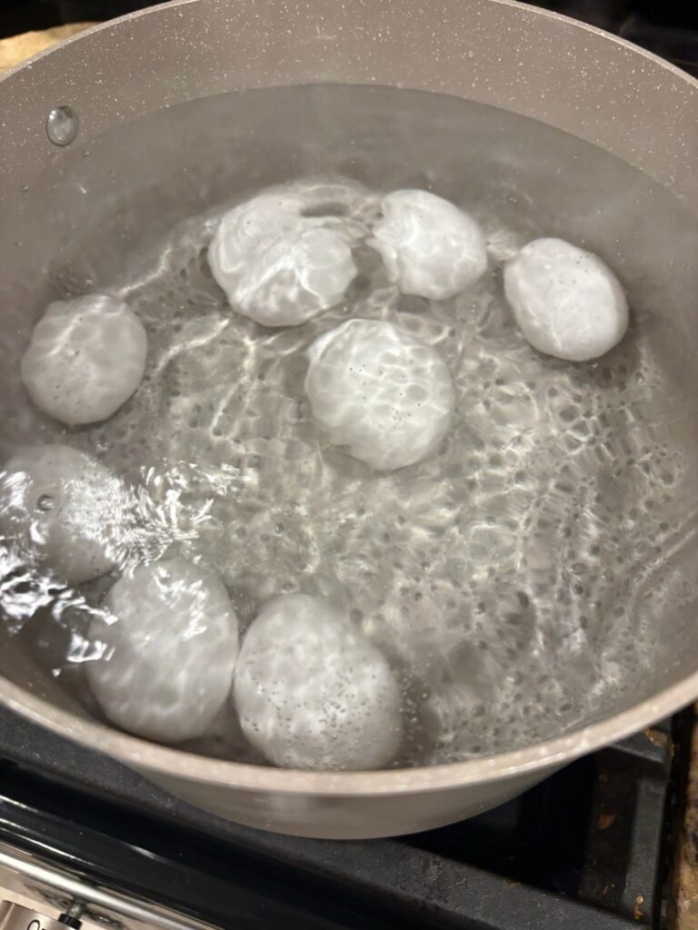 eggs in water