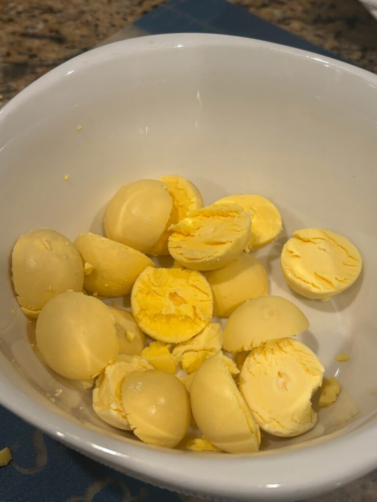 egg yolks in bowl