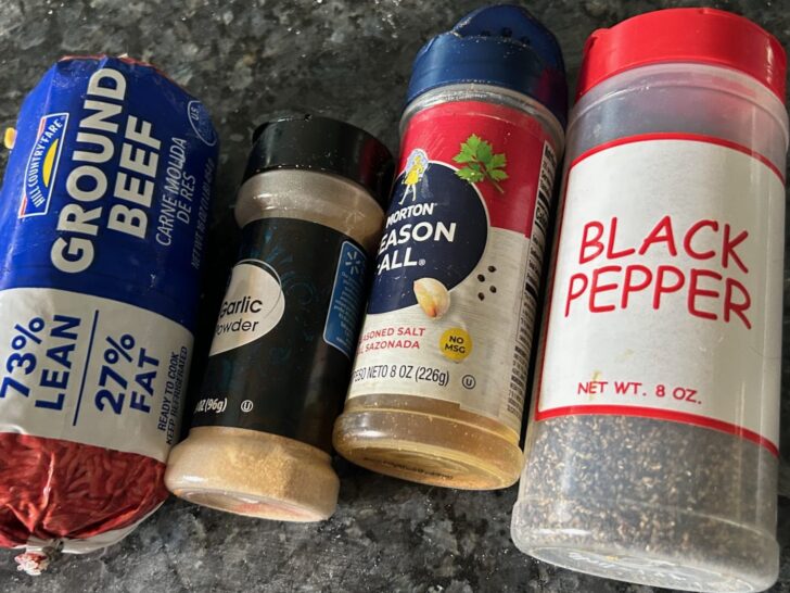 ground beef and seasonings