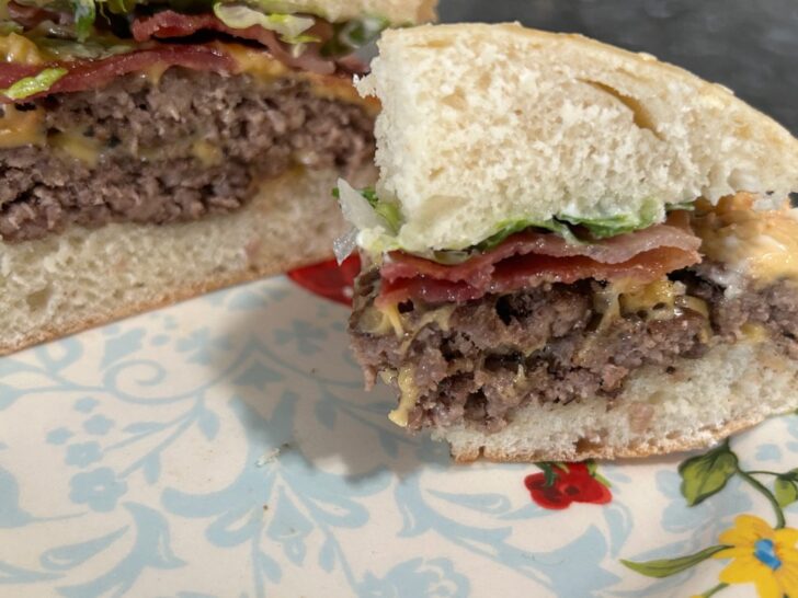 bacon double cheeseburger
