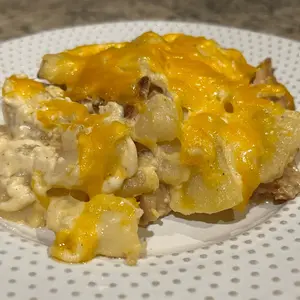 cheesy potatoes with bacon
