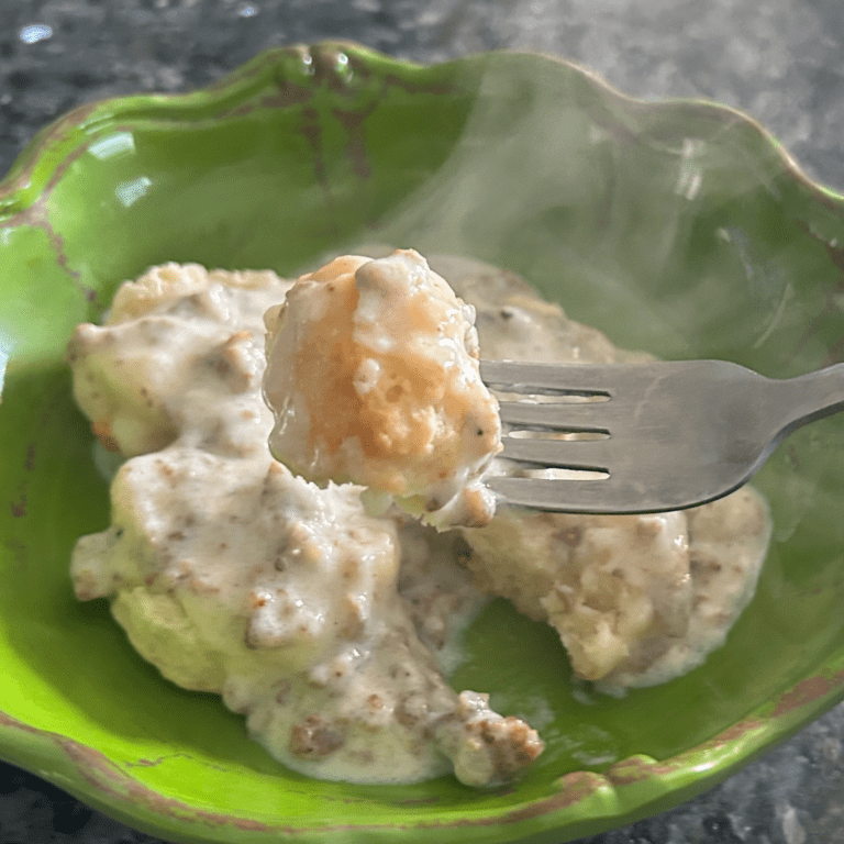 Homemade Biscuits and Sausage Gravy