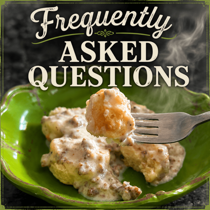 frequently asked questions about biscuits and sausage gravy