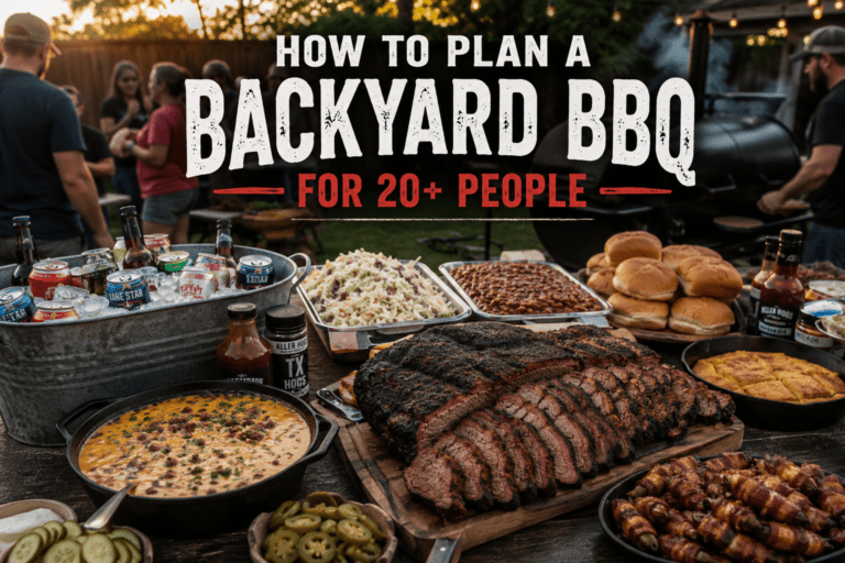 How to Plan a Backyard BBQ for 20+ People: A Complete Timeline
