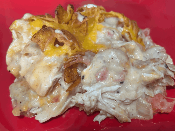 Easy King Ranch Chicken (Texas Style) serving in bowl