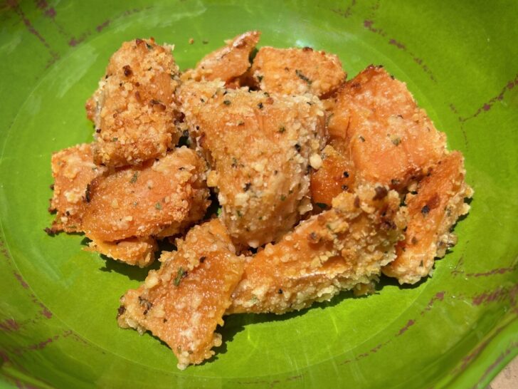 ranch roasted sweet potatoes in bowl