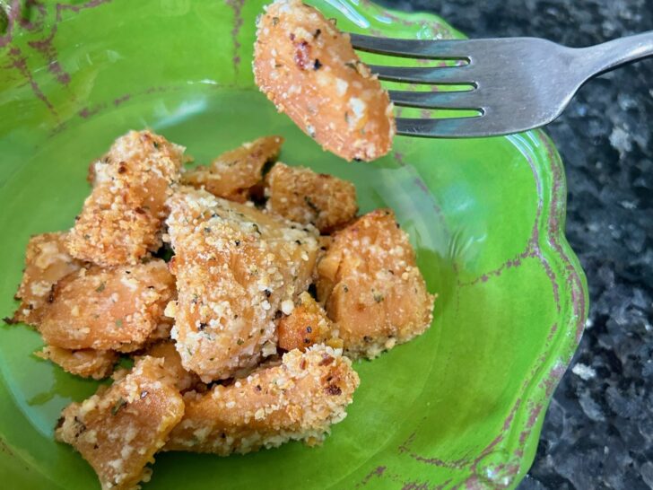 ranch roasted sweet potatoes in bowl