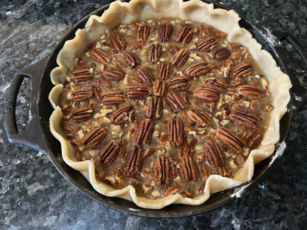Cast Iron Skillet Pecan Pie