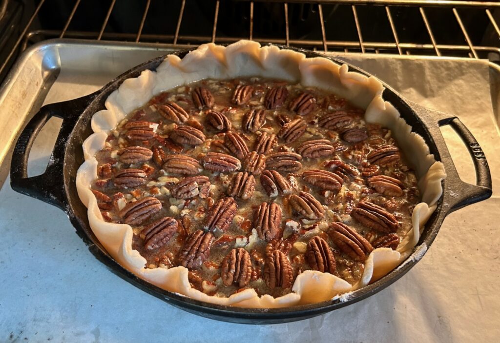 Cast Iron Skillet Pecan Pie