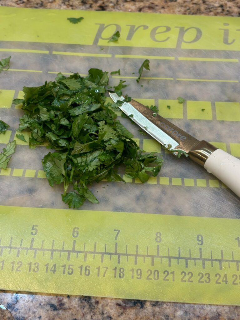 chopped cilantro