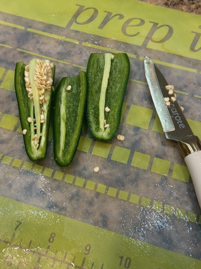 jalapeno, cut open
