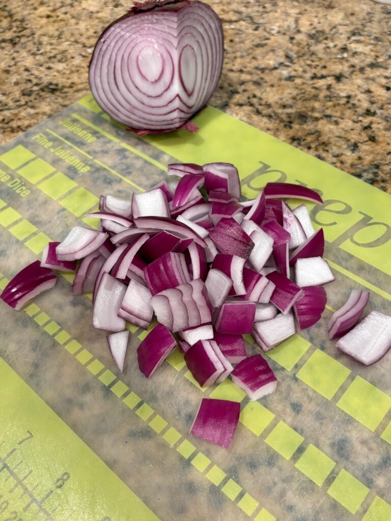 chopped purple onion