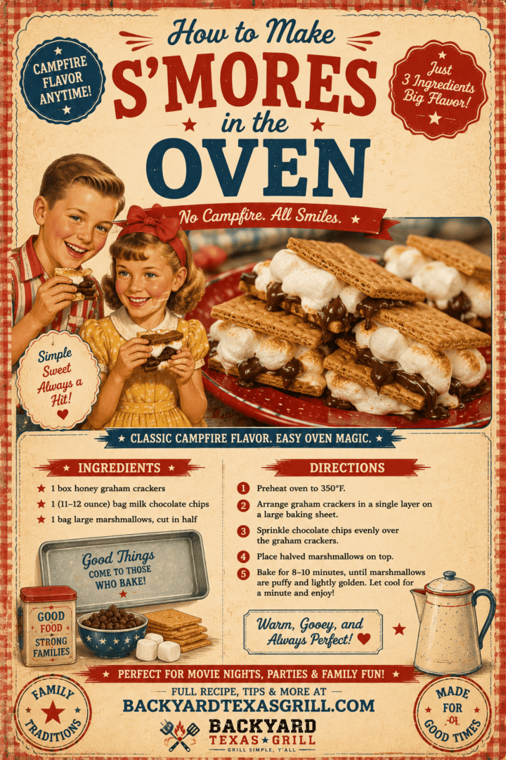 how to make s'mores in the oven