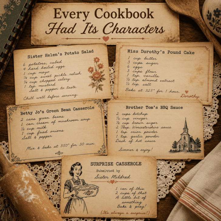 old fashioned recipe cards
