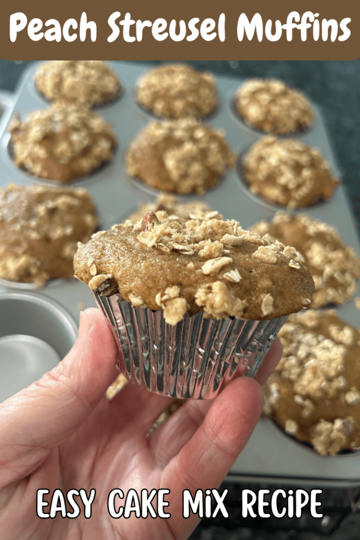 Easy Peach Streusel Muffins