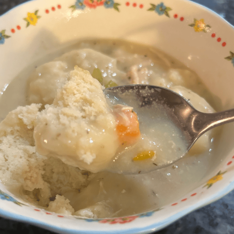 Easy Homemade Chicken and Drop Dumplings