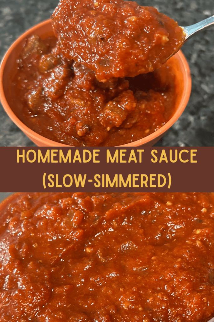 Homemade Meat Sauce (Slow-Simmered)