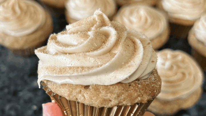 Image for Snickerdoodle Cupcakes (Easy Doctored Cake Mix Recipe)