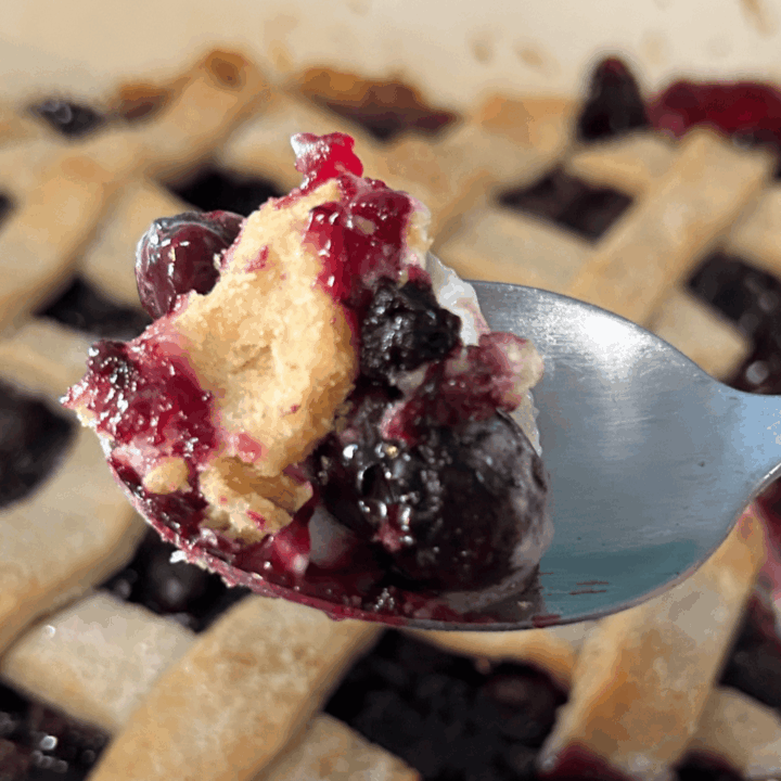 Old-Fashioned Southern Blueberry Cobbler with Pie Crust