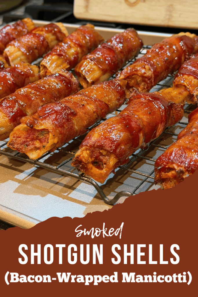 Smoked Shotgun Shells (Bacon-Wrapped Manicotti) pinfor pinterest