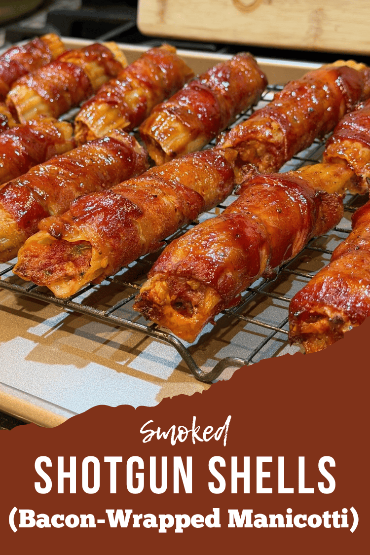 Smoked Shotgun Shells (Bacon-Wrapped Manicotti)