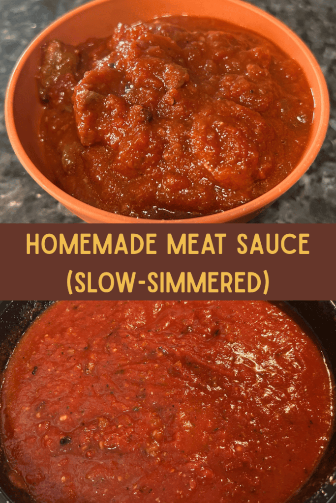Homemade Meat Sauce (Slow-Simmered)