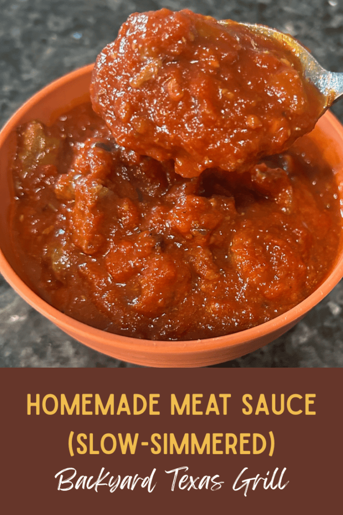 Homemade Meat Sauce (Slow-Simmered)