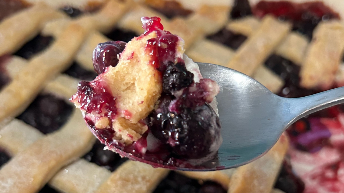 Old-Fashioned Southern Blueberry Cobbler with Pie Crust