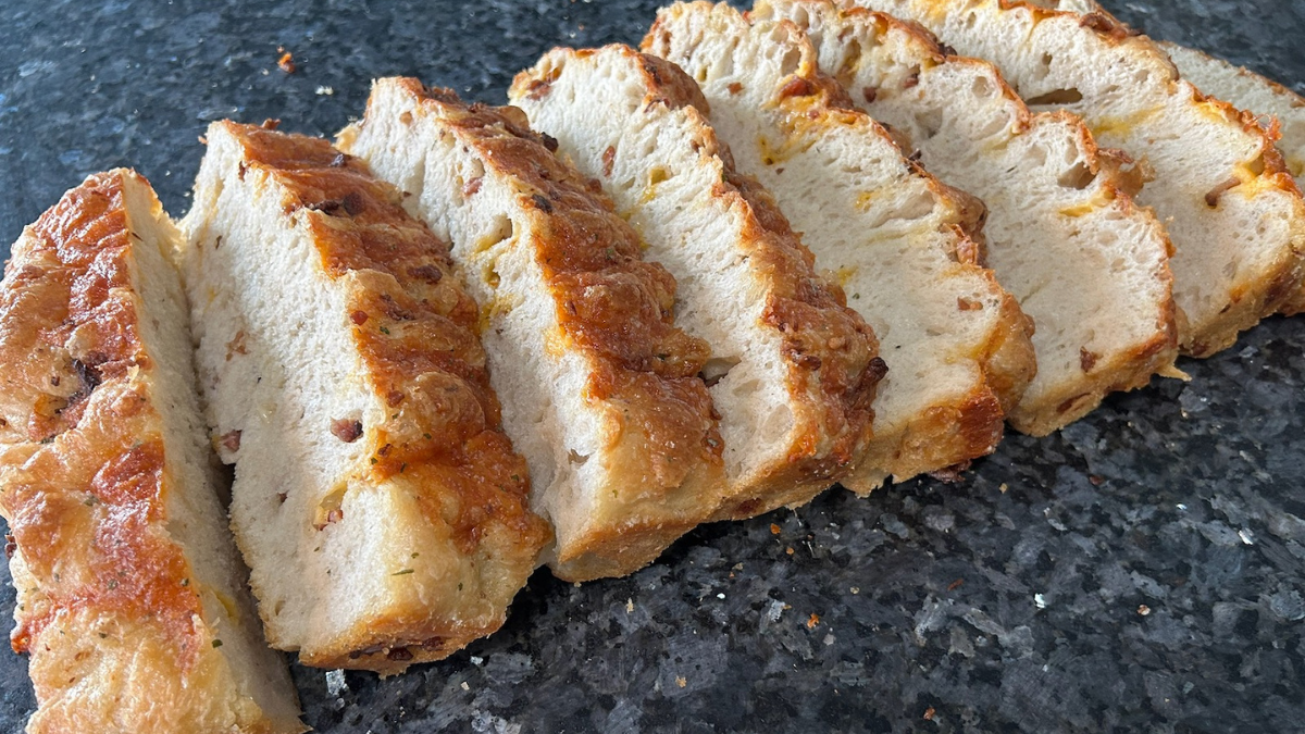 Bacon Cheddar Ranch Sourdough Focaccia