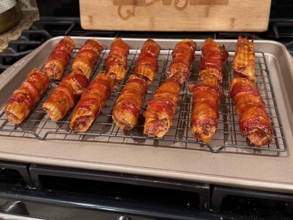 Smoked Shotgun Shells (Bacon-Wrapped Manicotti)