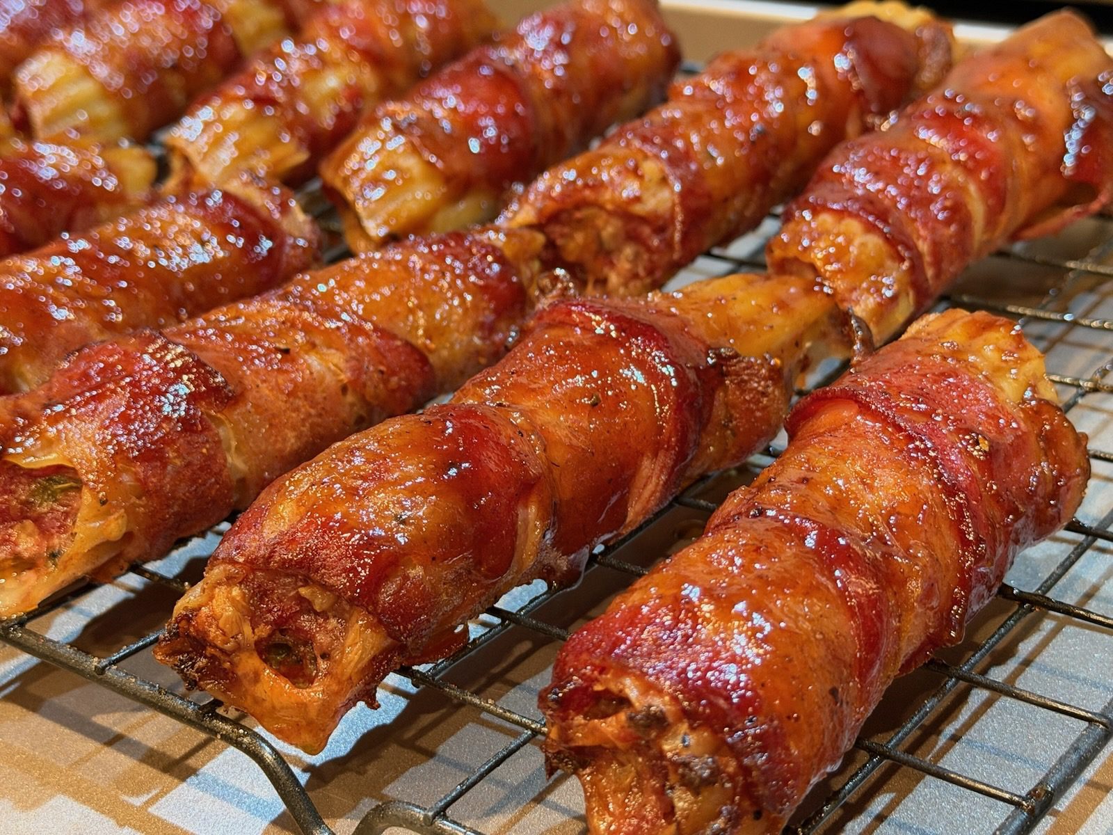 Smoked Shotgun Shells (Bacon-Wrapped Manicotti)