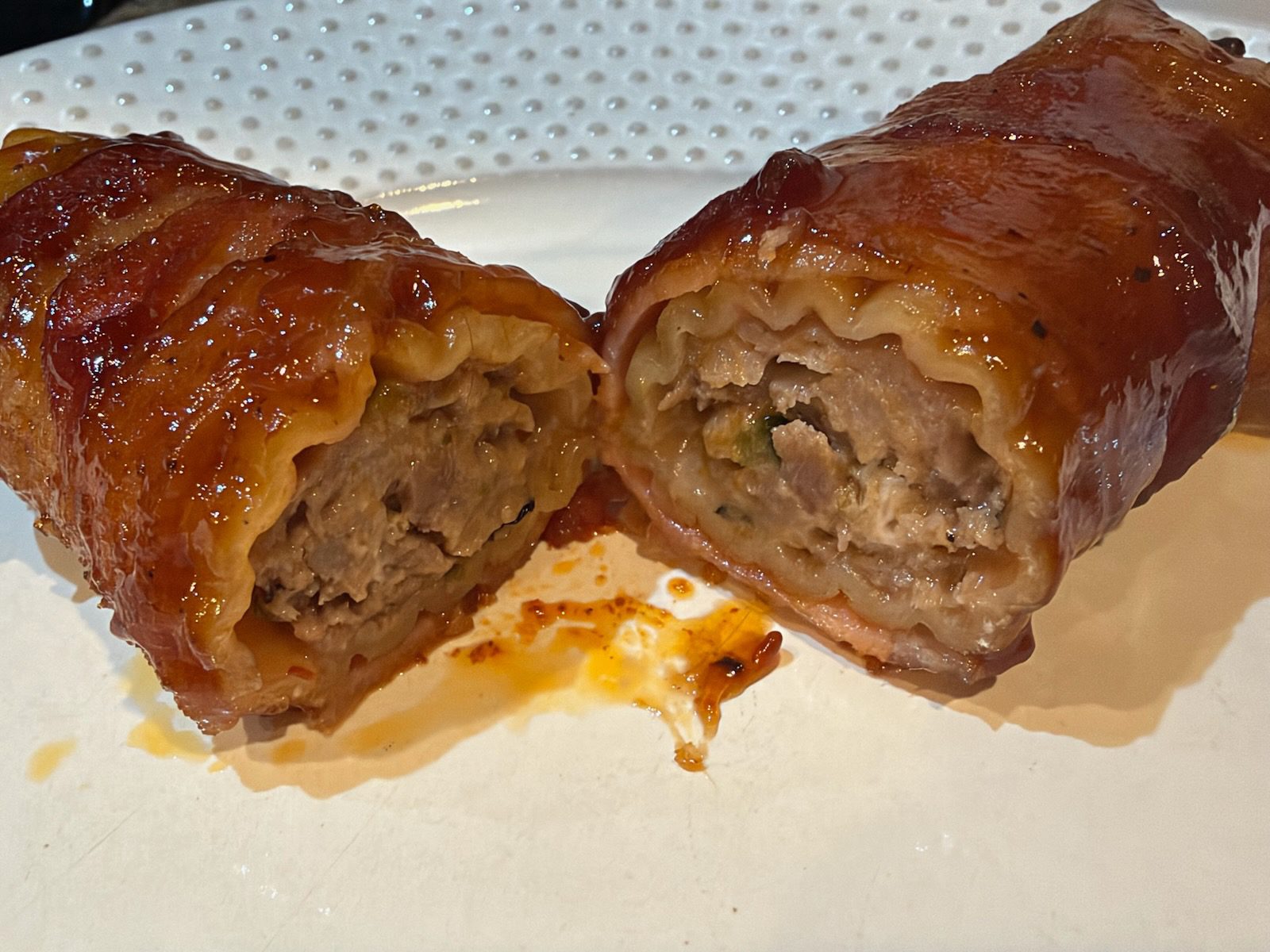 Smoked Shotgun Shells (Bacon-Wrapped Manicotti)