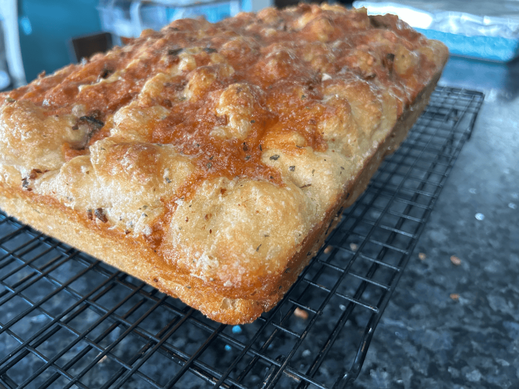Bacon Cheddar Ranch Sourdough Focaccia