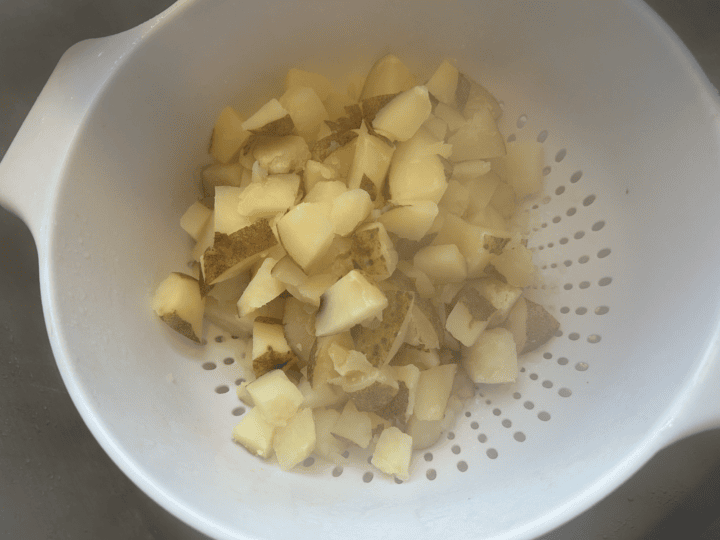 boiled russet potatoes