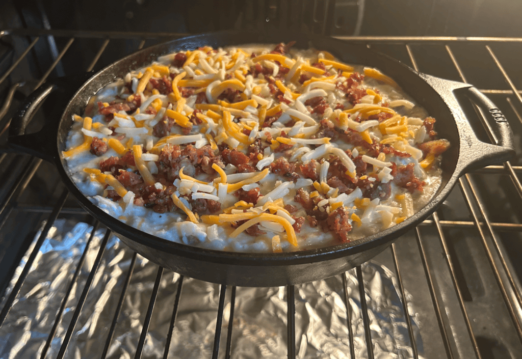 Easy Loaded Mashed Potatoes with Bacon and Cheese