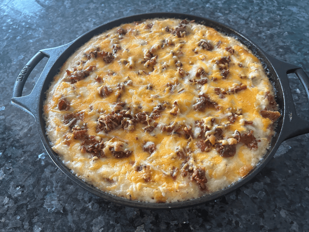Easy Loaded Mashed Potatoes with Bacon and Cheese