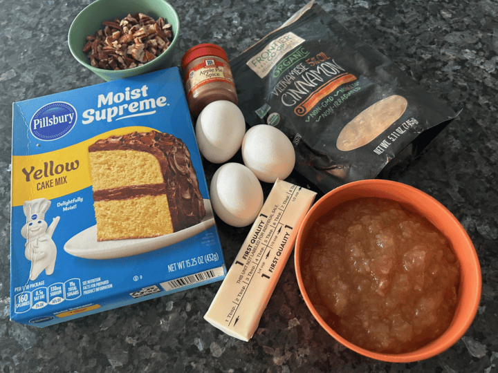 Easy Skillet Applesauce Cake ingredients
