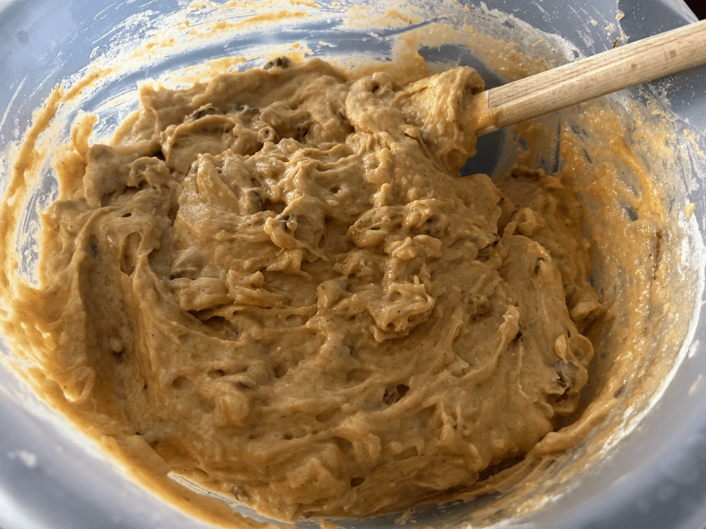 Easy Skillet Applesauce Cake batter