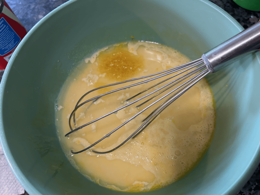 Easy Lemon Icebox Pie filling in bowl