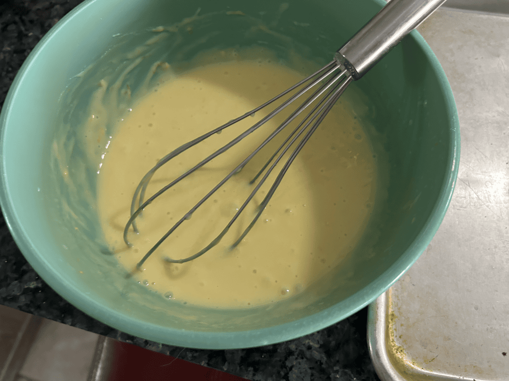 Easy Lemon Icebox Pie filling in bowl