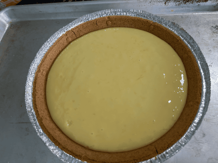 Easy Lemon Icebox Pie freshly baked