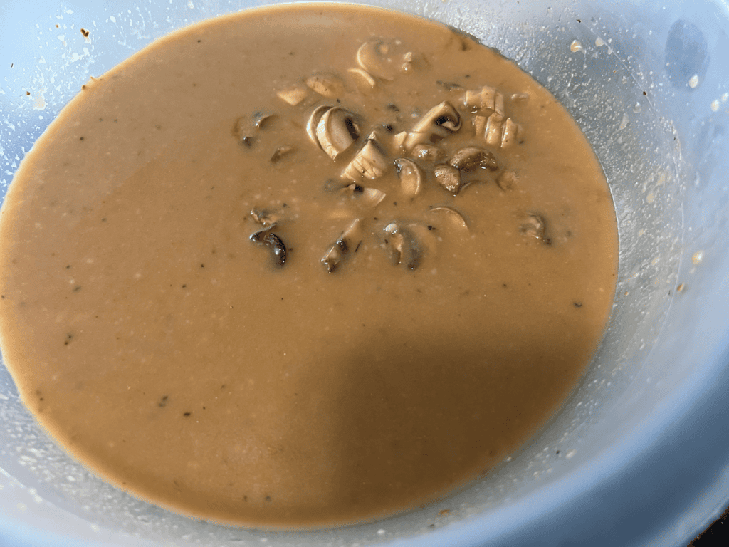 Hamburger Gravy with Mushrooms and Onions
