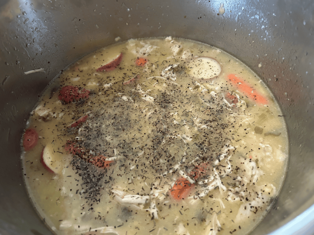 chicken stew with seasonings