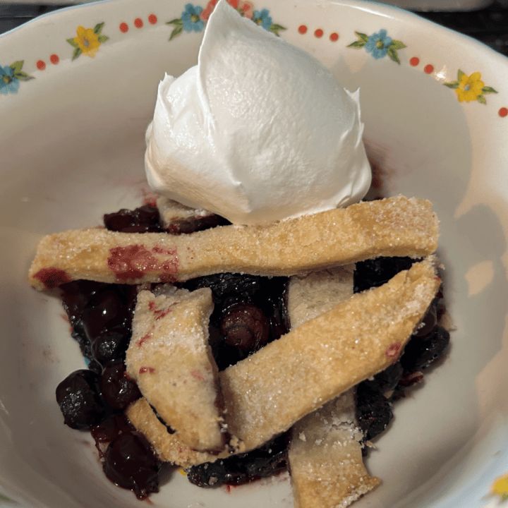 Old-Fashioned Southern Blueberry Cobbler with Pie Crust