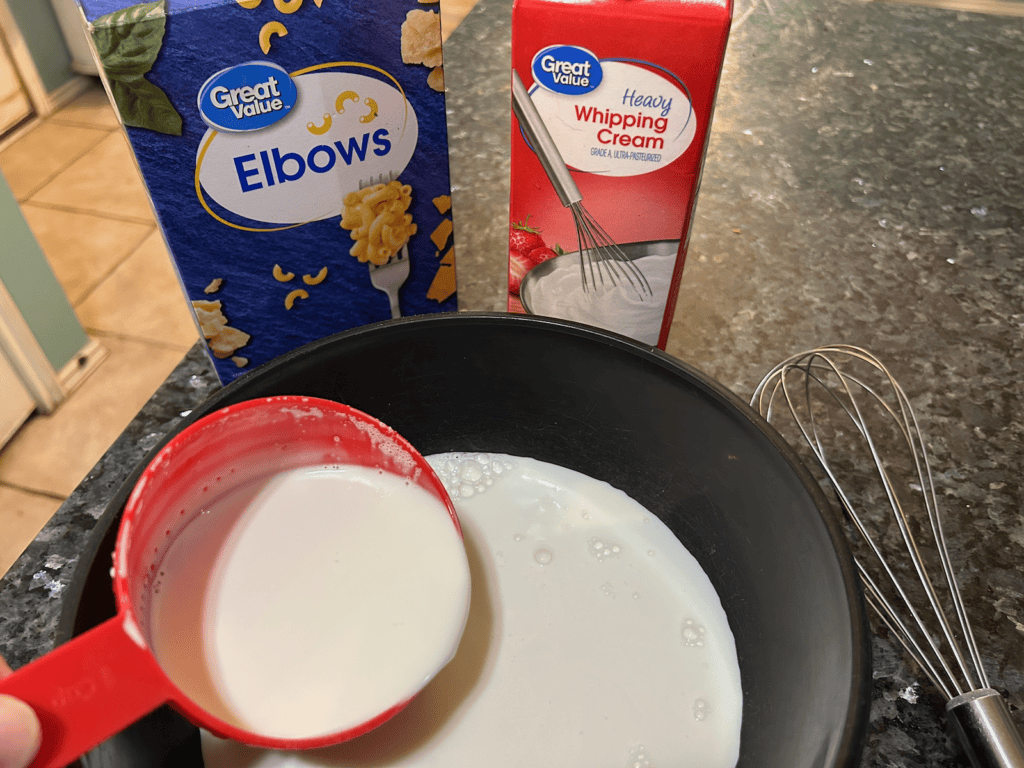 custard ingredients for mac and cheese